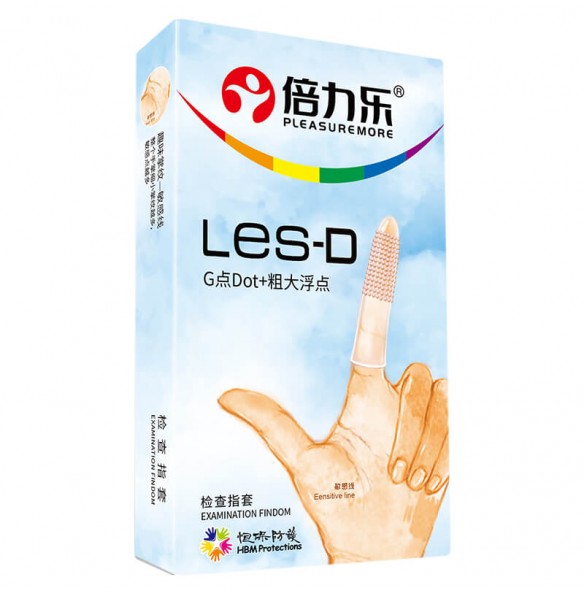 Pleasure more - LES-D Dotted Finger Sleeve (8Pcs) Pleasure more - LES-D Dotted Finger Sleeve (8Pcs)